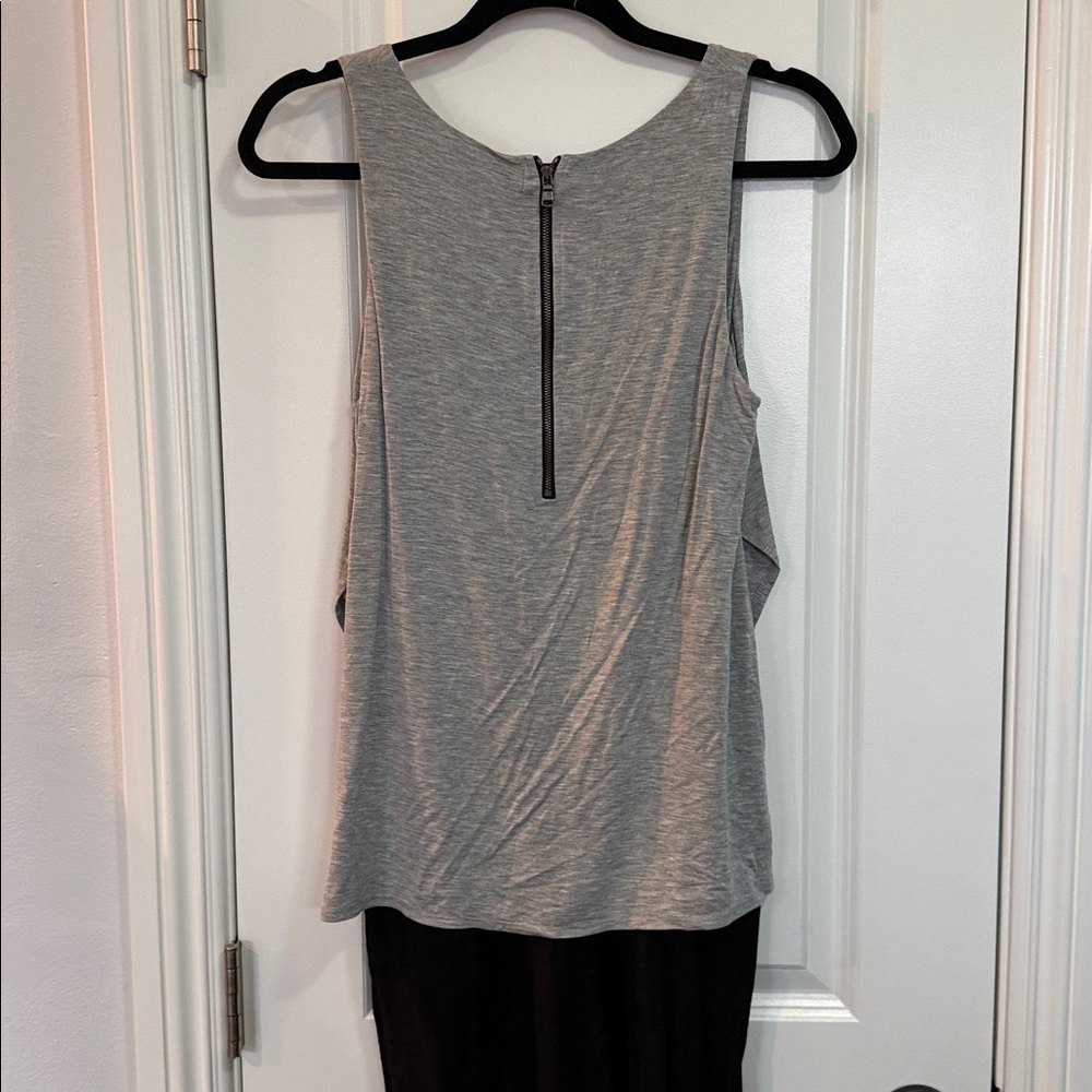 Anthropologie Elevenses Women's Jumpsuit Romper Black/gray Sleeveless Sz Small - Picture 5 of 5